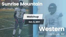Matchup: Sunrise Mountain vs. Western  2017