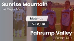Matchup: Sunrise Mountain vs. Pahrump Valley  2017