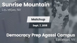 Matchup: Sunrise Mountain vs.  Democracy Prep Agassi Campus 2018