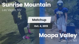 Matchup: Sunrise Mountain vs. Moapa Valley  2019