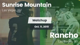 Matchup: Sunrise Mountain vs. Rancho  2019