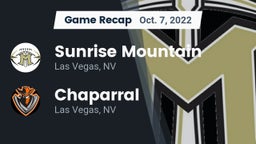 Recap: Sunrise Mountain  vs. Chaparral  2022