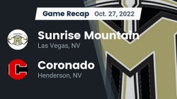 Recap: Sunrise Mountain  vs. Coronado  2022