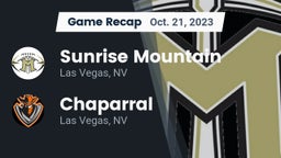 Recap: Sunrise Mountain  vs. Chaparral  2023