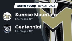 Recap: Sunrise Mountain  vs. Centennial  2023