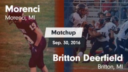 Matchup: Morenci vs. Britton Deerfield 2016