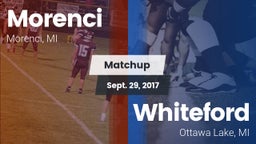 Matchup: Morenci vs. Whiteford  2017
