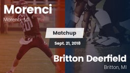 Matchup: Morenci vs. Britton Deerfield 2018