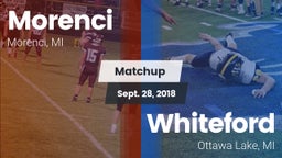 Matchup: Morenci vs. Whiteford  2018
