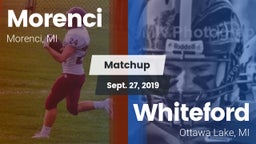 Matchup: Morenci vs. Whiteford  2019