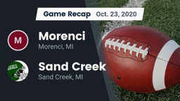 Recap: Morenci  vs. Sand Creek  2020