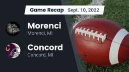 Recap: Morenci  vs. Concord  2022