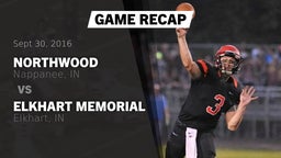Recap: NorthWood  vs. Elkhart Memorial  2016
