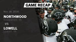 Recap: NorthWood  vs. Lowell  2016