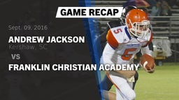 Recap: Andrew Jackson  vs. Franklin Christian Academy 2016