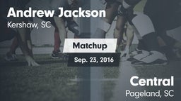 Matchup: Andrew Jackson HS vs. Central  2016
