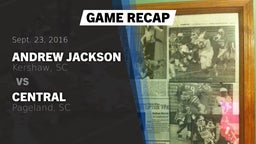Recap: Andrew Jackson  vs. Central  2016