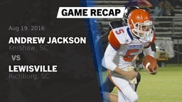Recap: Andrew Jackson  vs. Lewisville  2016