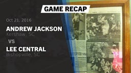 Recap: Andrew Jackson  vs. Lee Central  2016