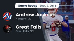 Recap: Andrew Jackson  vs. Great Falls  2018