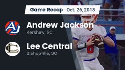 Recap: Andrew Jackson  vs. Lee Central  2018