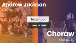Matchup: Andrew Jackson HS vs. Cheraw  2020