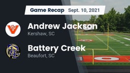 Recap: Andrew Jackson  vs. Battery Creek  2021