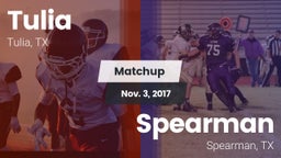 Matchup: Tulia vs. Spearman  2017