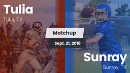 Matchup: Tulia vs. Sunray  2018
