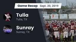 Recap: Tulia  vs. Sunray  2019