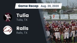 Recap: Tulia  vs. Ralls  2020