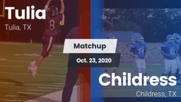 Matchup: Tulia vs. Childress  2020