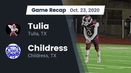 Recap: Tulia  vs. Childress  2020