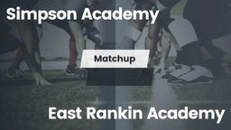 Matchup: Simpson Academy vs. East Rankin Academy  2016