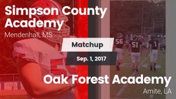 Matchup: Simpson County vs. Oak Forest Academy  2017