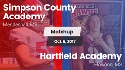 Matchup: Simpson County vs. Hartfield Academy  2017