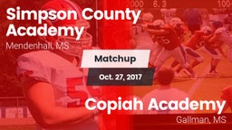 Matchup: Simpson County vs. Copiah Academy  2017
