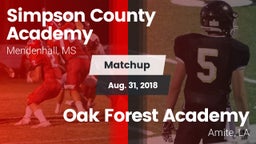 Matchup: Simpson County vs. Oak Forest Academy  2018