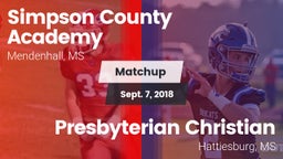 Matchup: Simpson County vs. Presbyterian Christian  2018