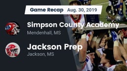 Recap: Simpson County Academy vs. Jackson Prep  2019