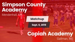 Matchup: Simpson County vs. Copiah Academy  2019