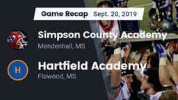 Recap: Simpson County Academy vs. Hartfield Academy  2019