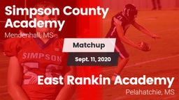 Matchup: Simpson County vs. East Rankin Academy  2020