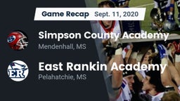 Recap: Simpson County Academy vs. East Rankin Academy  2020