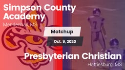 Matchup: Simpson County vs. Presbyterian Christian  2020