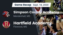 Recap: Simpson County Academy vs. Hartfield Academy  2020