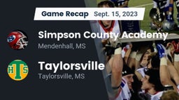 Recap: Simpson County Academy vs. Taylorsville  2023