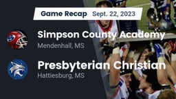 Recap: Simpson County Academy vs. Presbyterian Christian  2023
