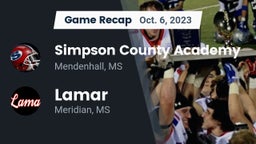 Recap: Simpson County Academy vs. Lamar  2023