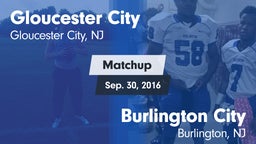 Matchup: Gloucester City vs. Burlington City  2016